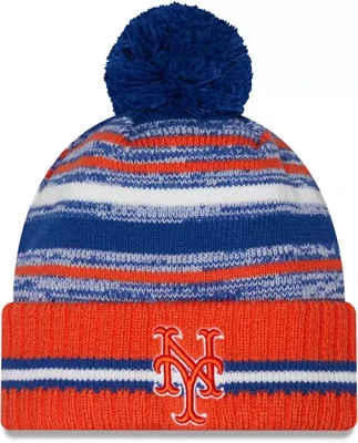 New York Mets Men’s New Era Cuffed Pom Knit Hat