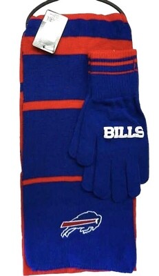 Buffalo Bills Scarf and Gloves Set