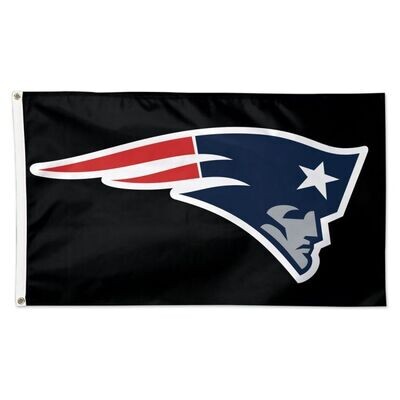 New England Patriots 3' x 5' Black Deluxe Flag