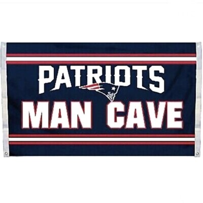 New England Patriots Man Cave 3' x 5' Flag New England Patriots Man Cave 3' x 5' Flag