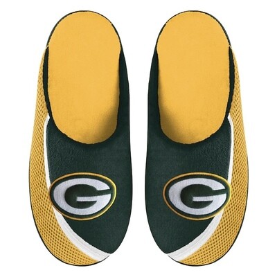 Green Bay Packers Men's Color Edge Forever Slippers