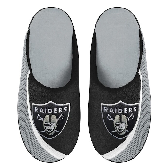 Las Vegas Raiders Men's Color Edge Forever Slippers