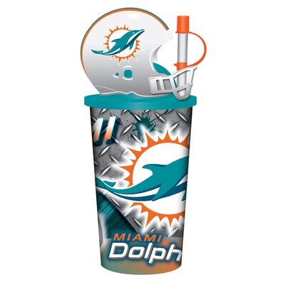 Miami Dolphins 32oz Reusable Drinking Helmet Cup Miami Dolphins 32oz Reusable Drinking Helmet Cup