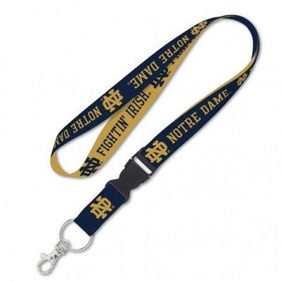 Notre Dame Fighting Irish Reversible 1" Lanyard