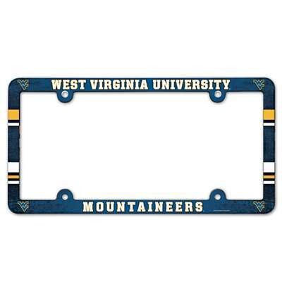 West Virginia Mountaineers Plastic License Plate Frame