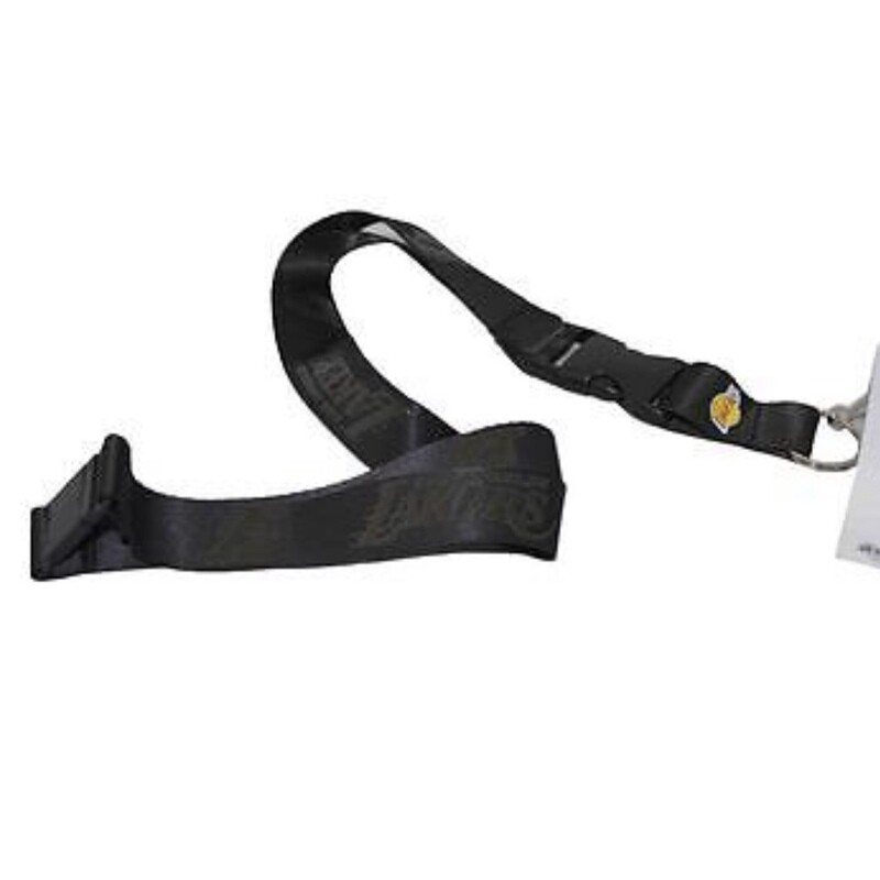 Los Angeles Lakers Black 1” Lanyard