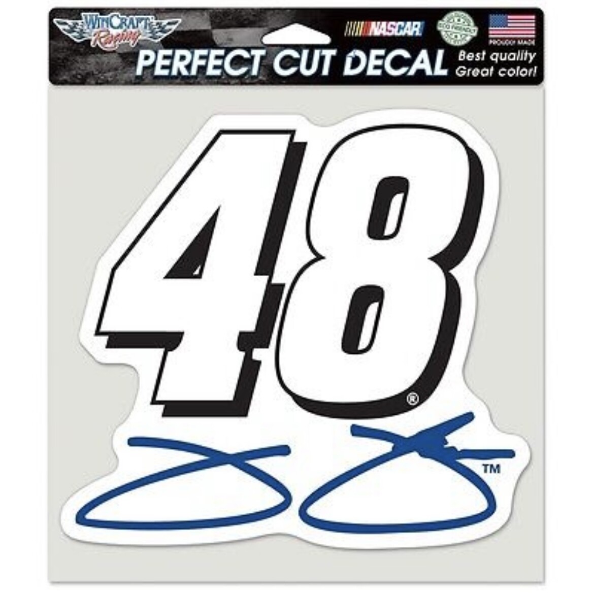 Jimmie Johnson 8" x 8" Perfect Cut Color Decal