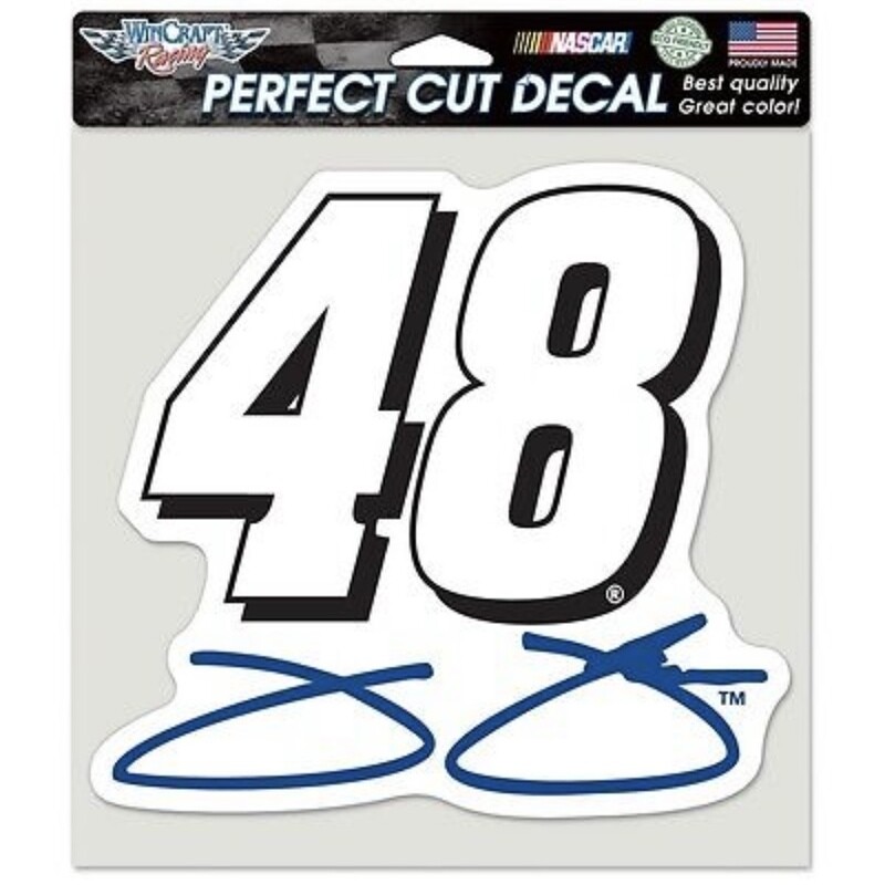 Jimmie Johnson 8" x 8" Perfect Cut Color Decal