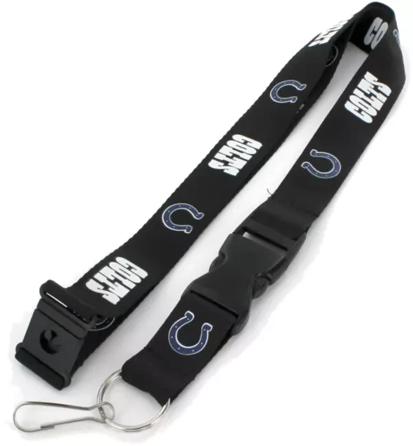 Indianapolis Colts Black 1” Lanyard