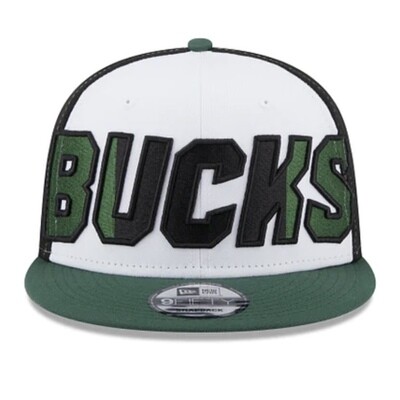 Milwaukee Bucks Men’s New Era 9Fifty NBA Authentics: 2023 Back Half Edition Snapback Hat