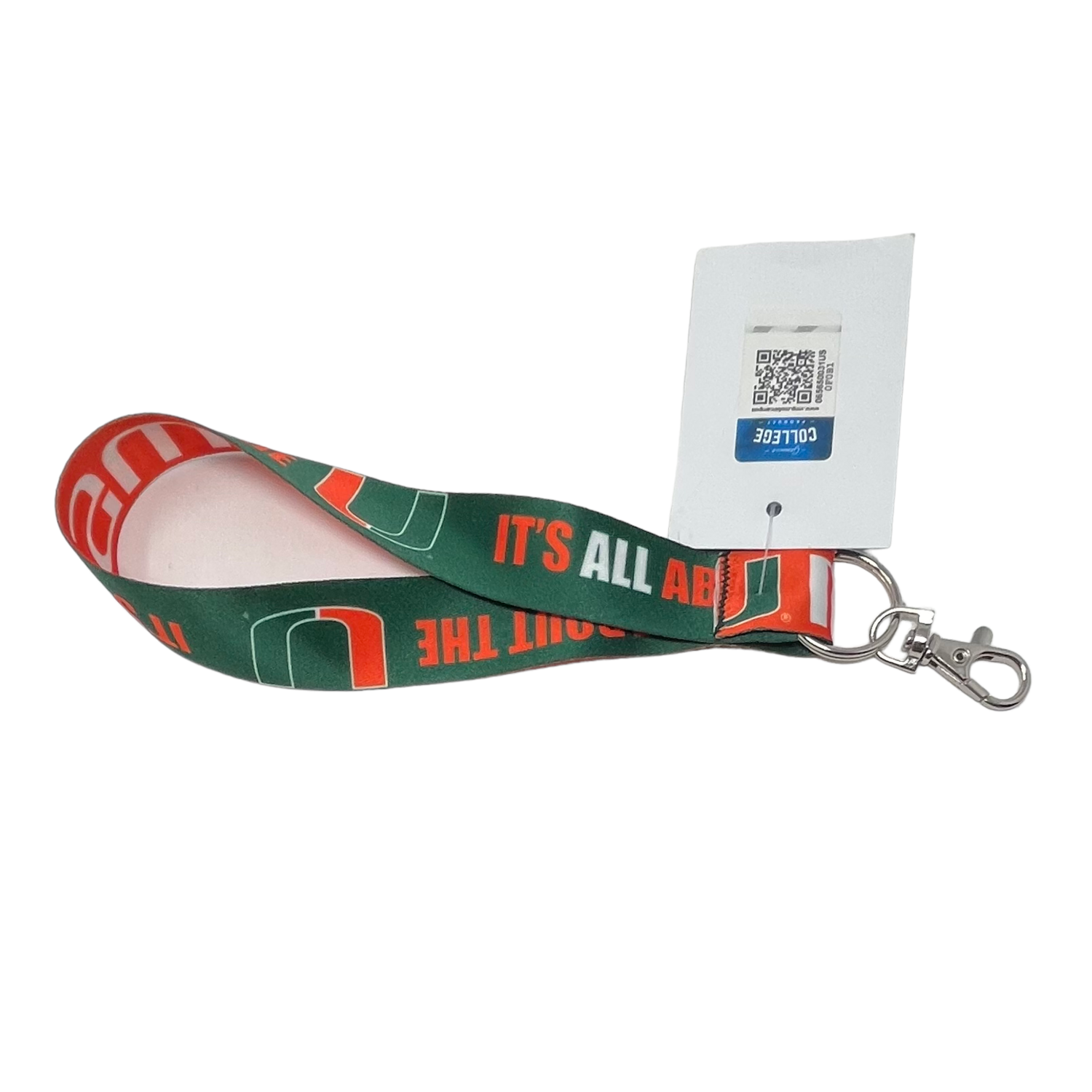 Miami Hurricanes Key Strap Lanyard
