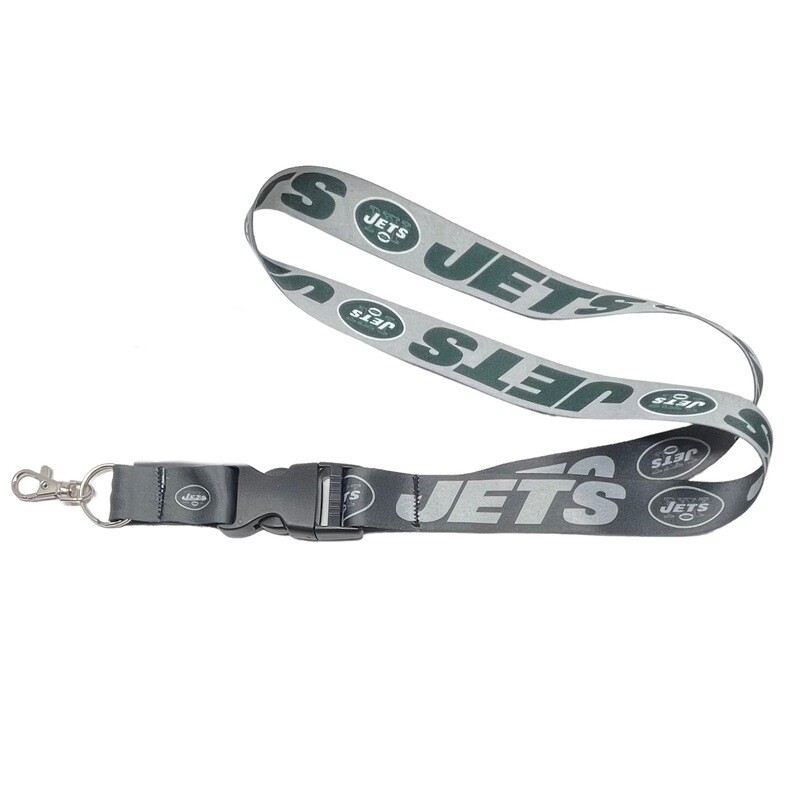 New York Jets Charcoal 1" Lanyard