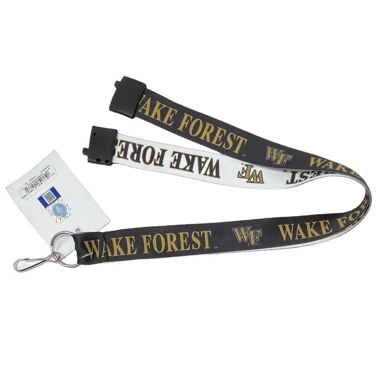 Wake Forest Demon Deacons Reversible 1" Lanyard