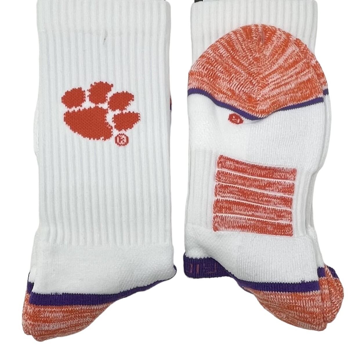 Clemson Tigers Men’s White Strideline Socks