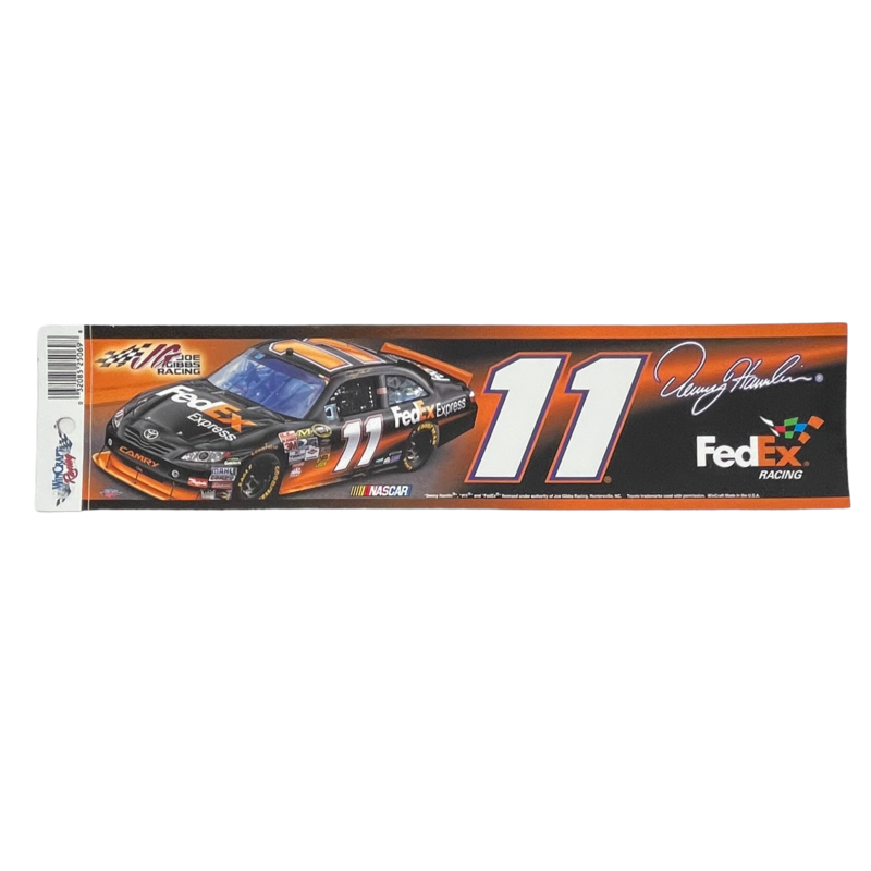 Denny Hamlin 3" x 12" Bumper Sticker