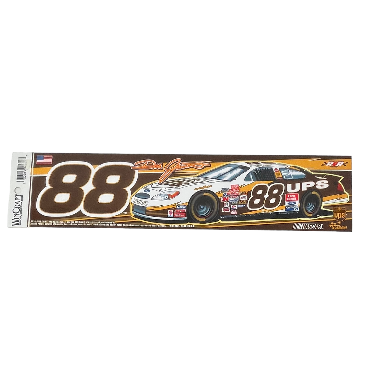 Dale Jarrett 3" x 12" Bumper Sticker