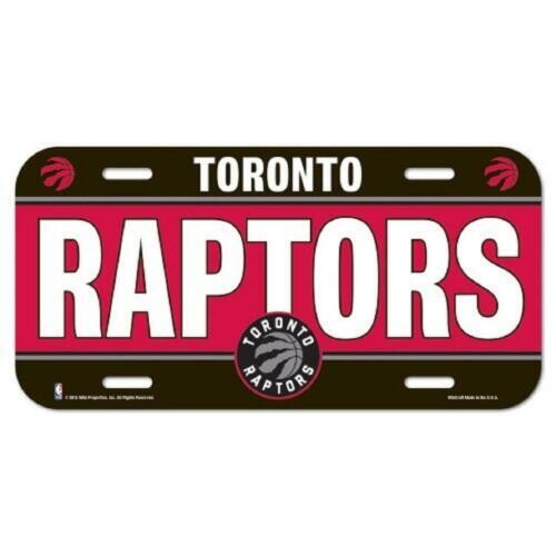 Toronto Raptors Plastic License Plate