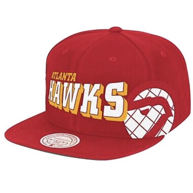 Atlanta Hawks Men’s The Grid Mitchell & Ness Snapback Hat