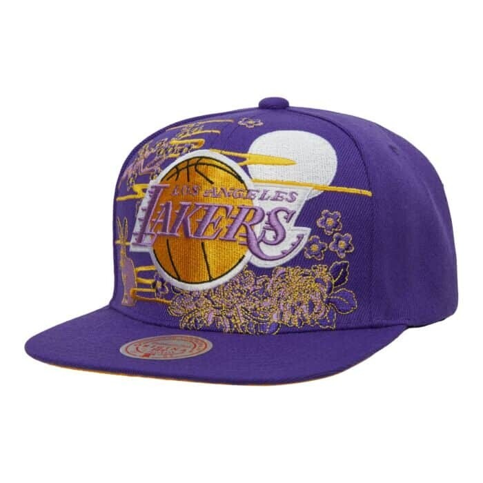 Los Angeles Lakers Men’s Asian Heritage Mitchell & Ness Snapback Hat