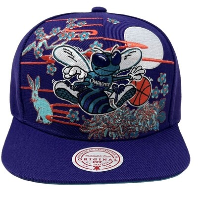 Charlotte Hornets Men’s Asian Heritage Mitchell & Ness Snapback Hat