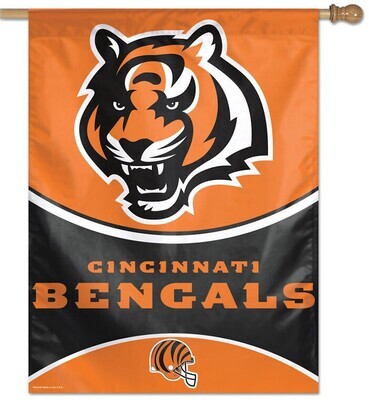 Cincinnati Bengals 27" x 37" Vertical Flag