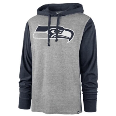 Seattle Seahawks Men’s Slate Grey 47 Brand Top Play Callback Club Hoodie