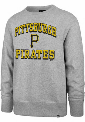 Pittsburgh Pirates Men's Grey 47 Brand Crew Neck Sweatshirt