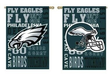 Philadelphia Eagles 12.5" x 18" Decorative Team Flag