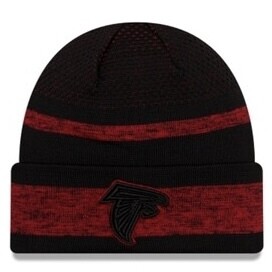 Atlanta Falcons Men’s New Era Black NFL Sideline Tech Cuffed Knit Hat