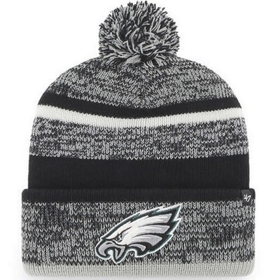 Philadelphia Eagles Men's 47 Brand Cuffed Pom Knit Hat