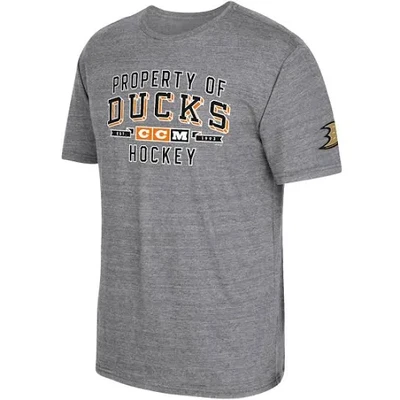 Anaheim Ducks Men's CCM Property Tri-Blend T-Shirt