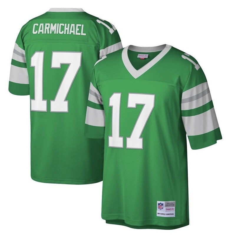 Philadelphia Eagles Harold Carmichael 1980 Men's Green Mitchell & Ness Legacy Jersey