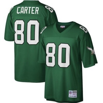 Philadelphia Eagles Cris Carter 1988 Men's Green Mitchell & Ness Legacy Jersey