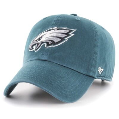 Philadelphia Eagles Men’s 47 Brand Clean Up Adjustable Hat Philadelphia Eagles Men’s 47 Brand Clean Up Adjustable Hat