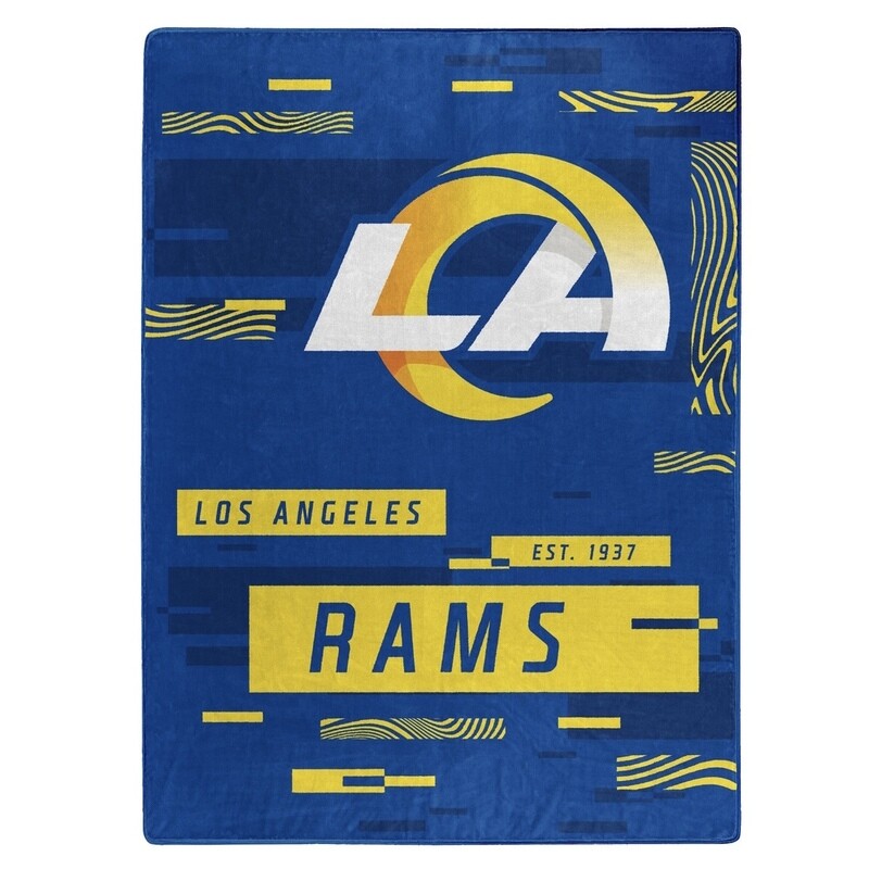 Los Angeles Rams 60" x 80" Plush Raschel Blanket