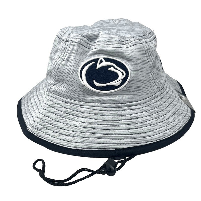 Penn State Nittany Lions New Era Gray Game Bucket Hat