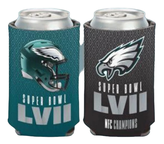 Philadelphia Eagles Super Bowl LVII 12 Ounce Can Cooler Koozie