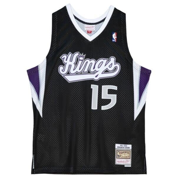 Sacramento Kings DeMarcus Cousins 2011-12 Black Mitchell & Ness Men's Swingman Jersey