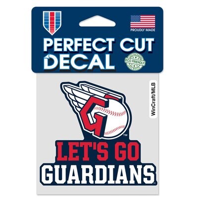 Cleveland Guardians 4" x 4" Perfect Cut Color Decal