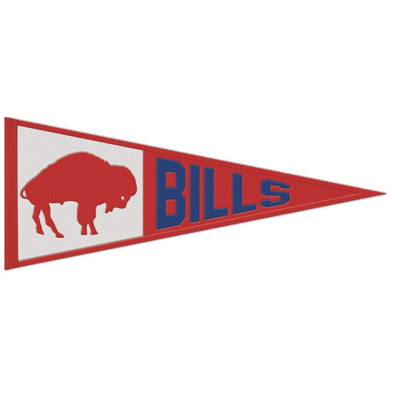 Buffalo Bills Retro 13” x 32” Wool Pennant