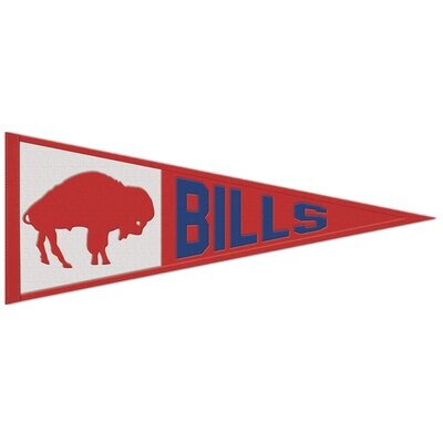 Buffalo Bills Retro 13” x 32” Wool Pennant