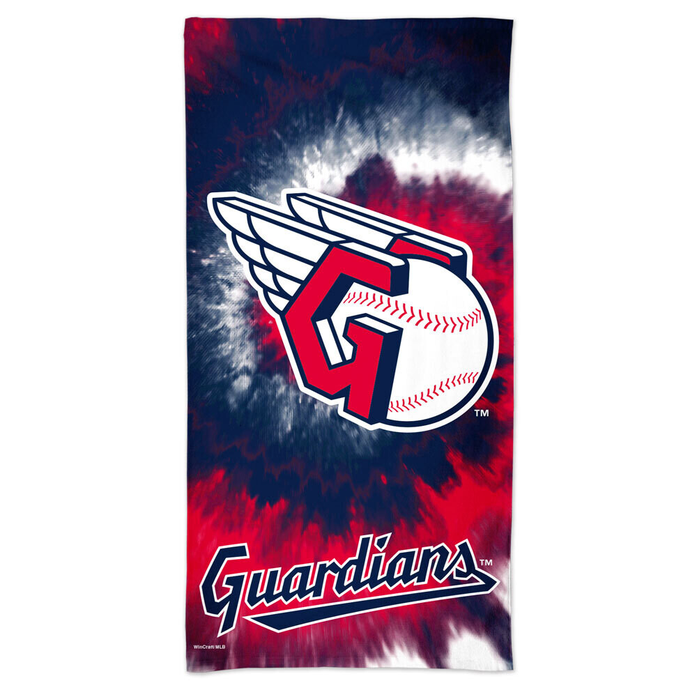 Cleveland Guardians Tie Dye Beach Towel
