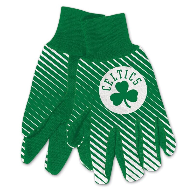 Boston Celtics Striped Utility Gloves