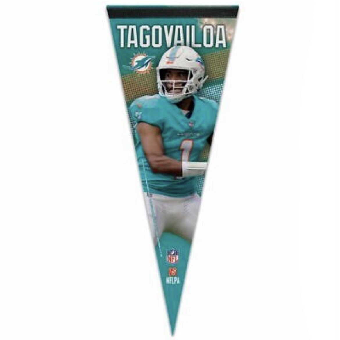 Miami Dolphins Tua Tagovailoa 12" x 30" Premium Pennant