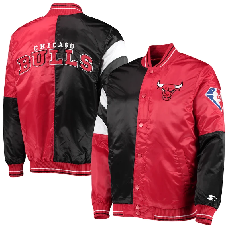 Chicago Bulls Men’s 75th Anniversary Starter Full-Snap Jacket