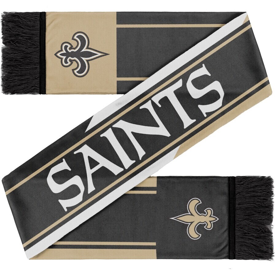 New Orleans Saints Color Wave Adult Knit Scarf