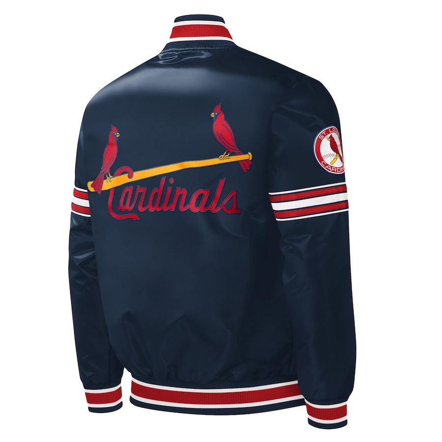 St. Louis Cardinals Satin Slider Full-Snap Varsity Jacket