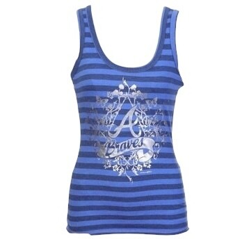 Atlanta Braves Women's Striped Tank Top
