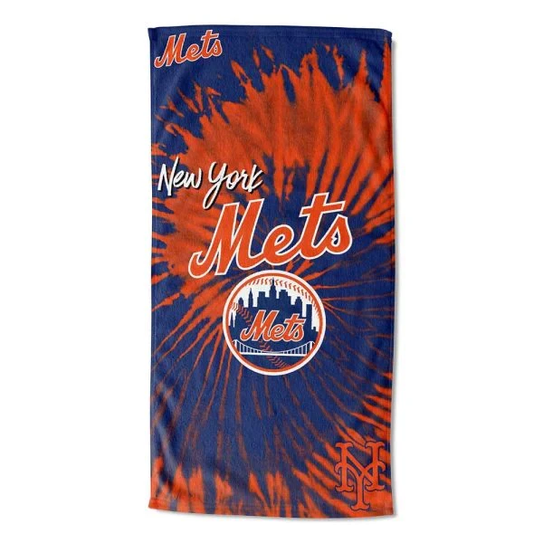 New York Mets Psychedelic Beach Towel