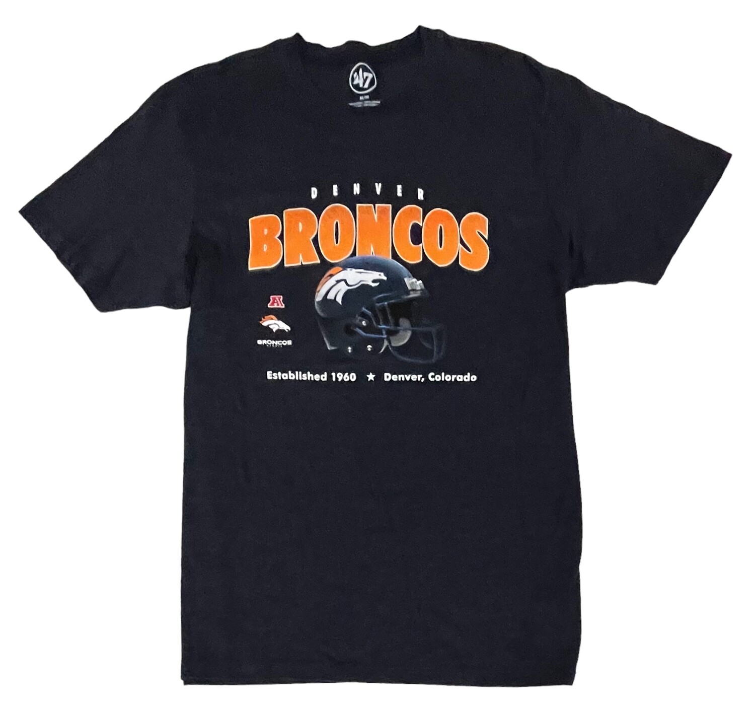 47 Brand Denver Broncos T-Shirt - Men's T-Shirts in Navy